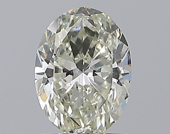 1.01 Carat Oval Natural Diamond with  Cut Diamond in 14KT  view 1
