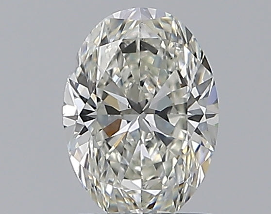 0.96 Carat Oval Natural Diamond with  Cut Diamond in 14KT  view 1
