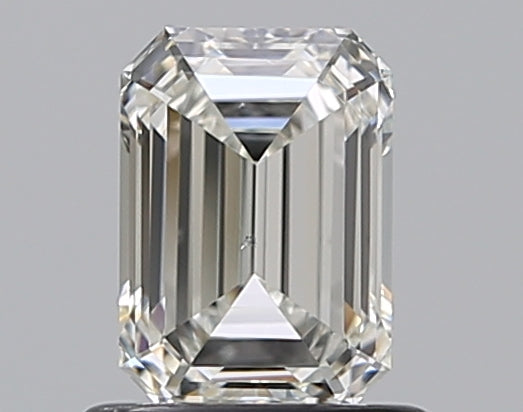 0.87 Carat Emerald Natural Diamond with  Cut Diamond in 14KT  view 1
