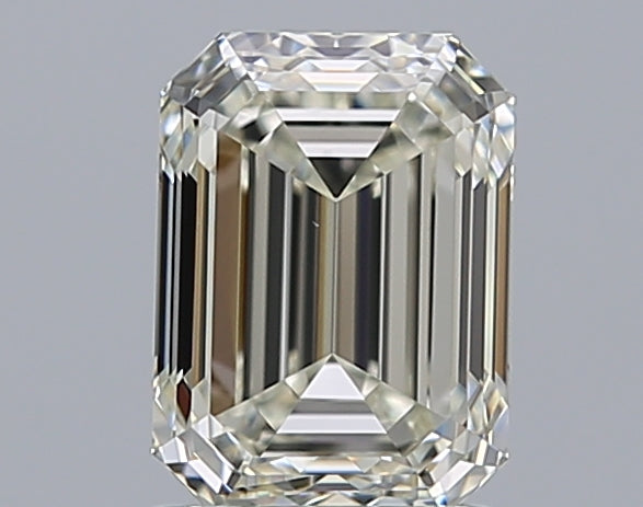 1.5 Carat Emerald Natural Diamond with  Cut Diamond in 14KT  view 1
