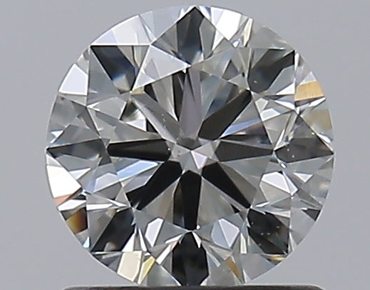 0.9 Carat Round Natural Diamond with  Cut Diamond in 14KT  view 1
