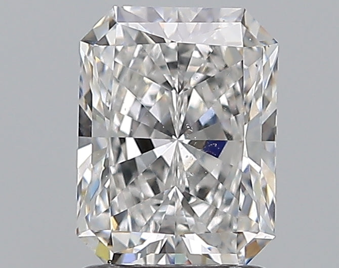 1.52 Carat Radiant Natural Diamond with  Cut Diamond in 14KT  view 1
