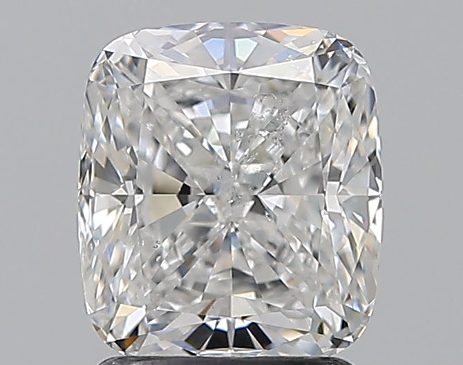 2.01 Carat Cushion Natural Diamond with  Cut Diamond in 14KT  view 1
