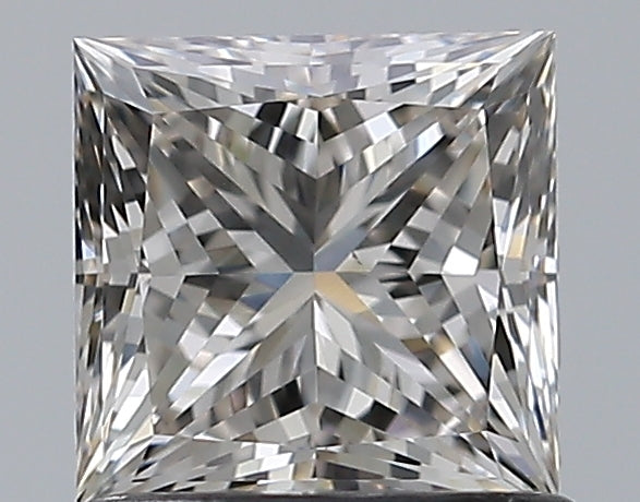 1.02 Carat Princess Natural Diamond with  Cut Diamond in 14KT  view 1
