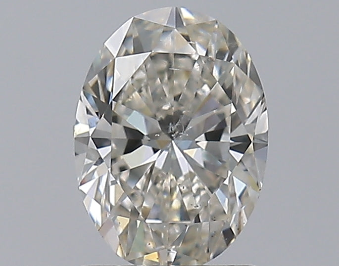 1.21 Carat Oval Natural Diamond with  Cut Diamond in 14KT  view 1
