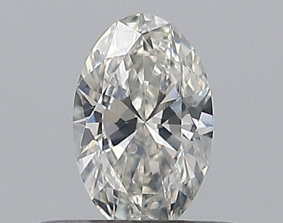 0.3 Carat Oval Natural Diamond with  Cut Diamond in 14KT  view 1
