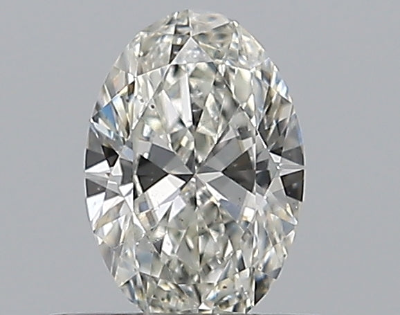 0.35 Carat Oval Natural Diamond with  Cut Diamond in 14KT  view 1
