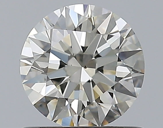0.66 Carat Round Natural Diamond with  Cut Diamond in 14KT  view 1
