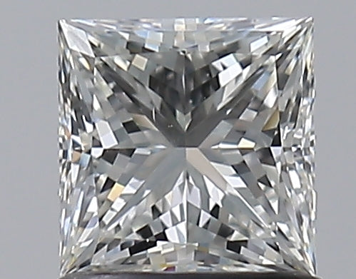 1.0 Carat Princess Natural Diamond with  Cut Diamond in 14KT  view 1
