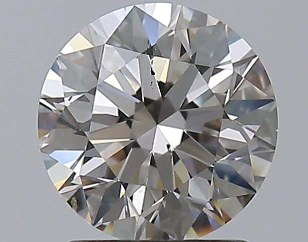 1.5 Carat Round Natural Diamond with  Cut Diamond in 14KT  view 1
