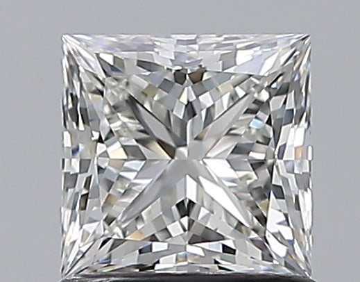 1.03 Carat Princess Natural Diamond with  Cut Diamond in 14KT  view 1
