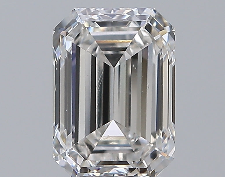 2.5 Carat Emerald Natural Diamond with  Cut Diamond in 14KT  view 1
