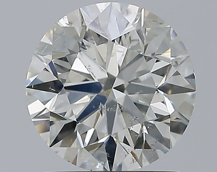 1.5 Carat Round Natural Diamond with  Cut Diamond in 14KT  view 1
