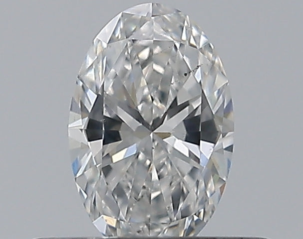 0.3 Carat Oval Natural Diamond with  Cut Diamond in 14KT  view 1
