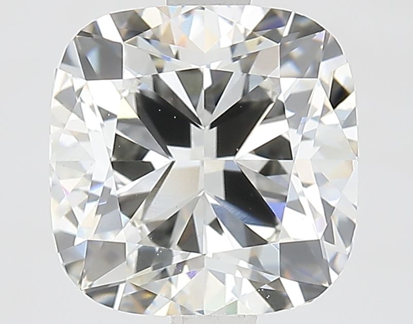 2.56 Carat Cushion Lab Diamond with  Cut Diamond in 14KT  view 1
