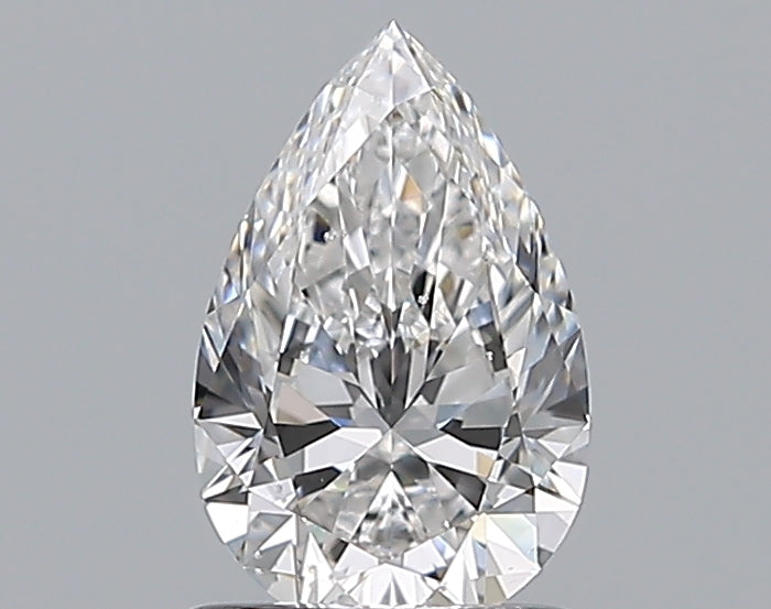 0.9 Carat Pear Natural Diamond with  Cut Diamond in 14KT  view 1
