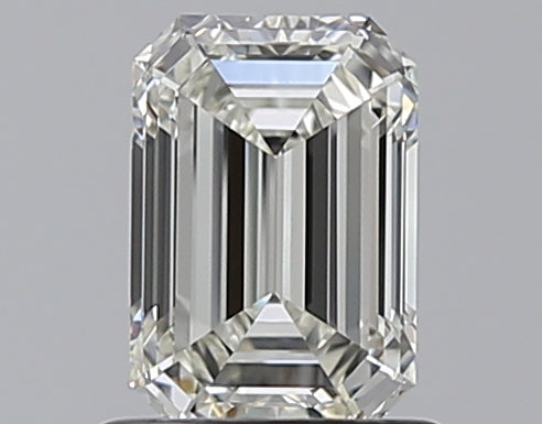 0.91 Carat Emerald Natural Diamond with  Cut Diamond in 14KT  view 1

