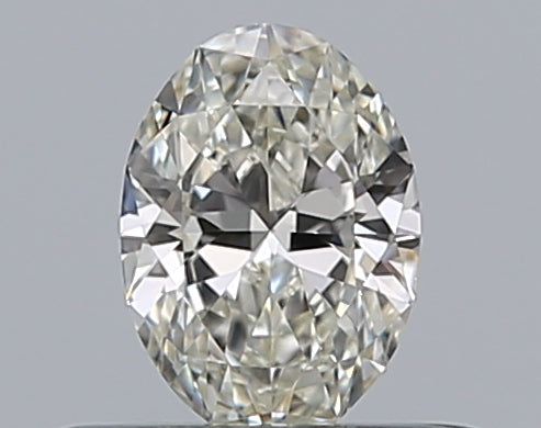 0.33 Carat Oval Natural Diamond with  Cut Diamond in 14KT  view 1
