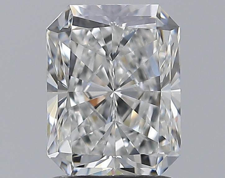 1.5 Carat Radiant Natural Diamond with  Cut Diamond in 14KT  view 1
