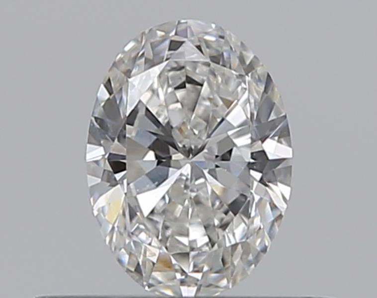 0.3 Carat Oval Natural Diamond with  Cut Diamond in 14KT  view 1
