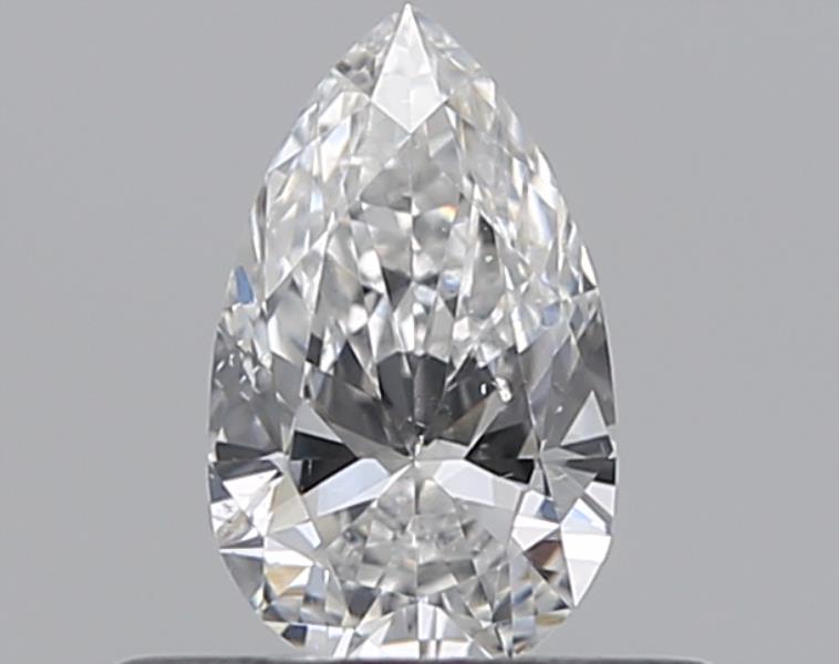 0.3 Carat Pear Natural Diamond with  Cut Diamond in 14KT  view 1
