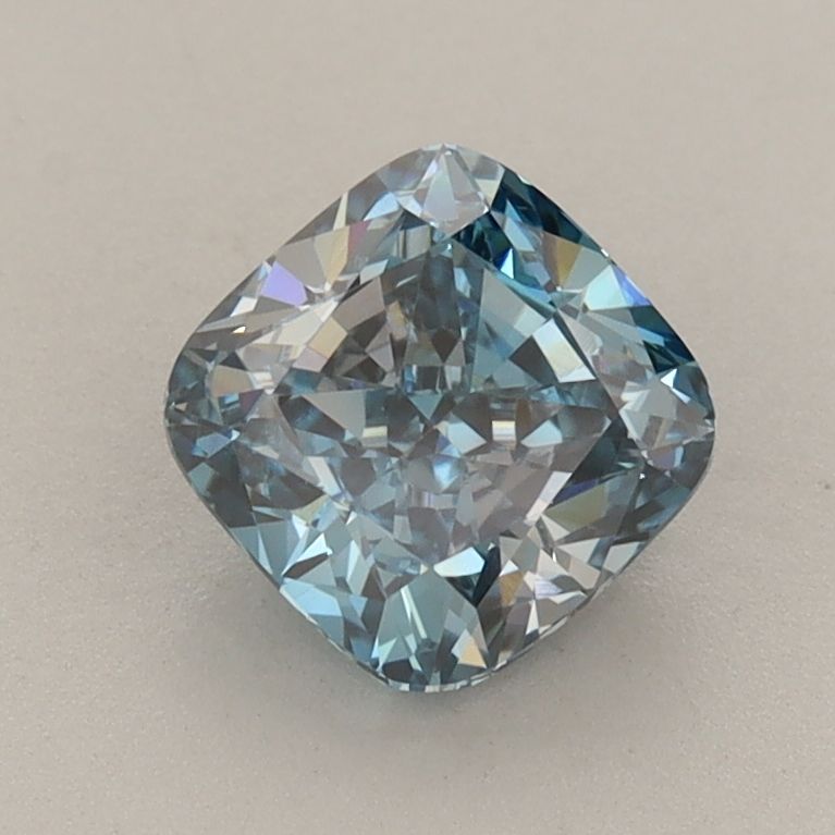 1.24 Carat Cushion Lab Diamond with  Cut Diamond in 14KT  view 1
