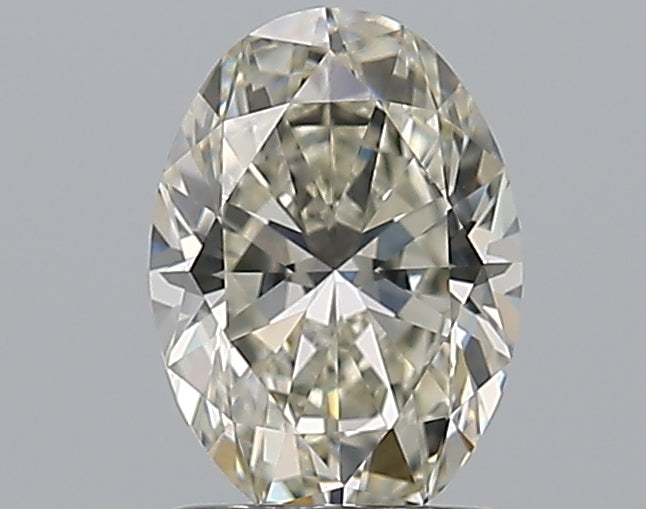 1.02 Carat Oval Natural Diamond with  Cut Diamond in 14KT  view 1
