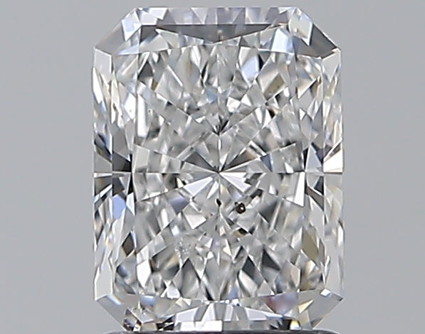 1.5 Carat Radiant Natural Diamond with  Cut Diamond in 14KT  view 1
