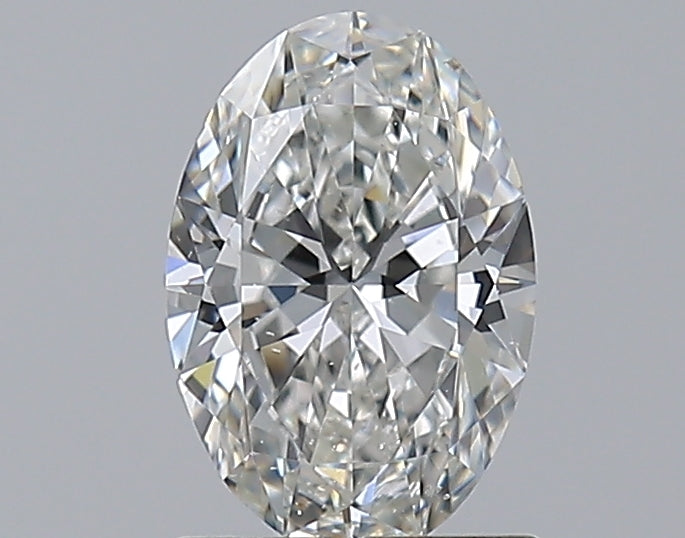1.0 Carat Oval Natural Diamond with  Cut Diamond in 14KT  view 1
