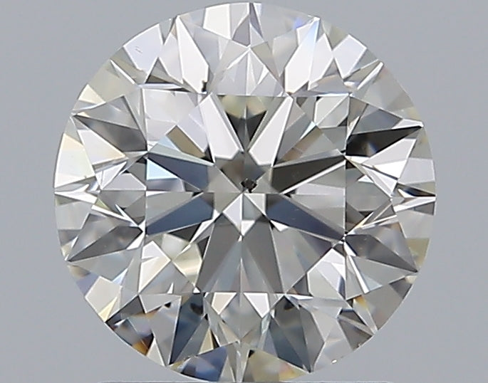 1.7 Carat Round Natural Diamond with  Cut Diamond in 14KT  view 1
