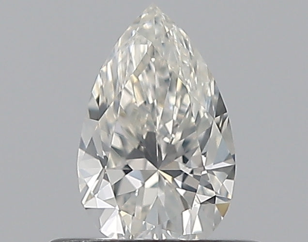0.39 Carat Pear Natural Diamond with  Cut Diamond in 14KT  view 1
