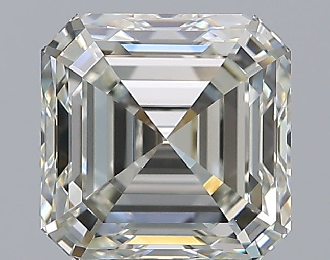 2.57 Carat Emerald Natural Diamond with  Cut Diamond in 14KT  view 1
