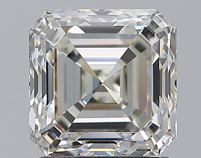 1.71 Carat Emerald Natural Diamond with  Cut Diamond in 14KT  view 1
