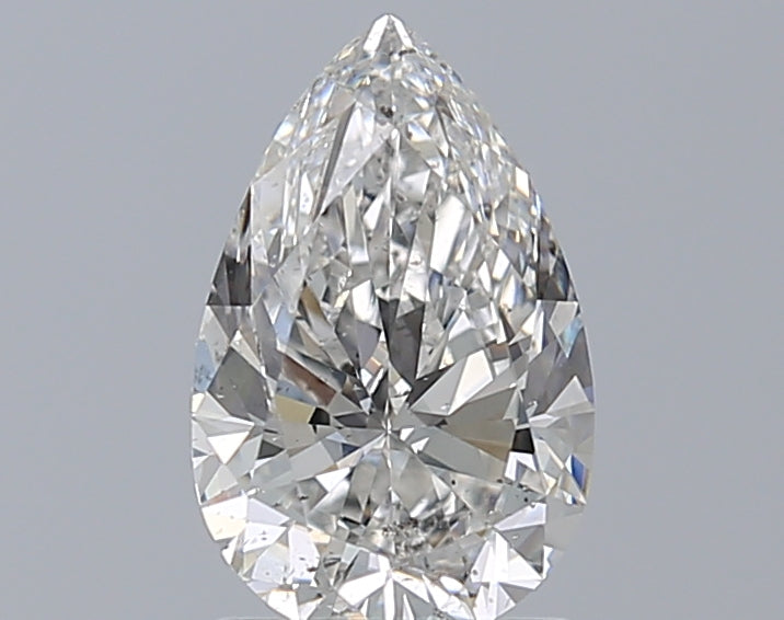 1.7 Carat Pear Natural Diamond with  Cut Diamond in 14KT  view 1
