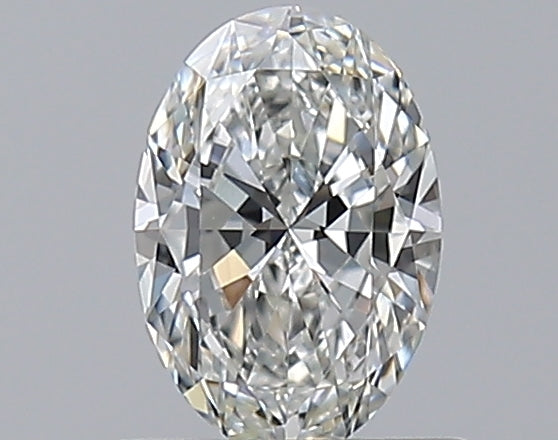 0.58 Carat Oval Natural Diamond with  Cut Diamond in 14KT  view 1
