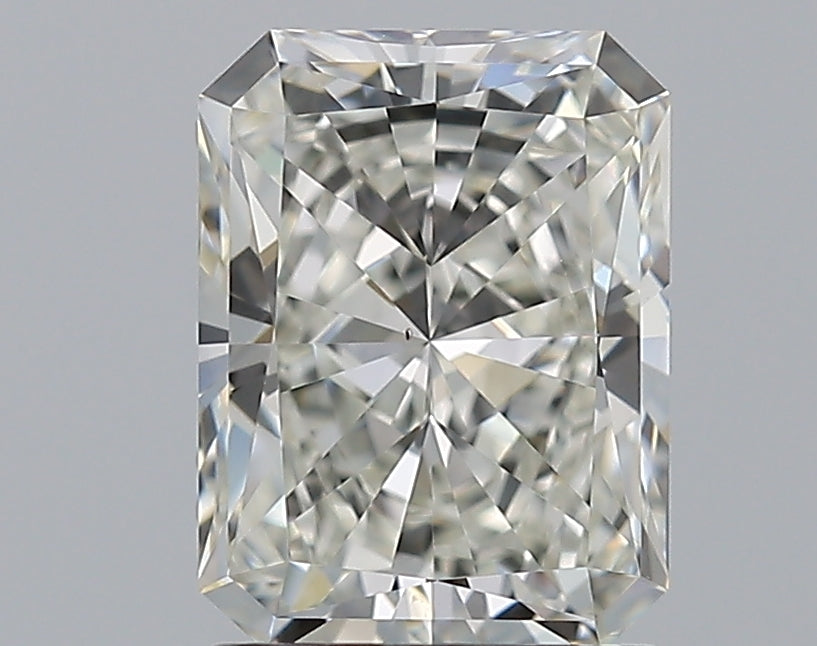 1.51 Carat Radiant Natural Diamond with  Cut Diamond in 14KT  view 1
