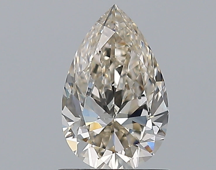 0.96 Carat Pear Natural Diamond with  Cut Diamond in 14KT  view 1
