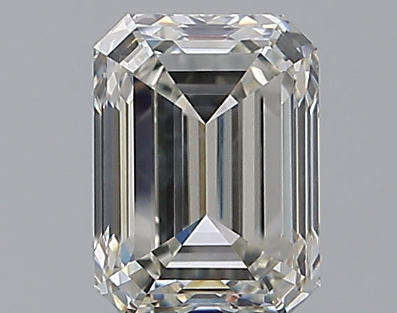 1.51 Carat Emerald Natural Diamond with  Cut Diamond in 14KT  view 1
