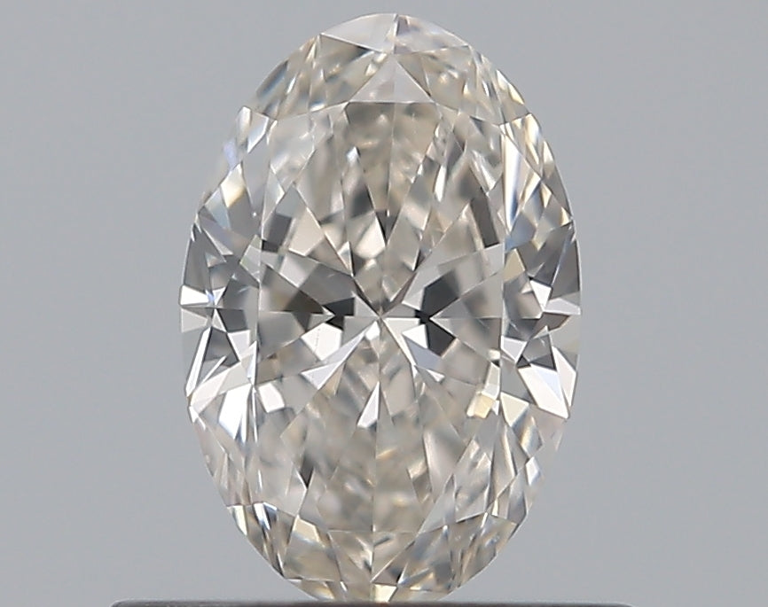 0.55 Carat Oval Natural Diamond with  Cut Diamond in 14KT  view 1
