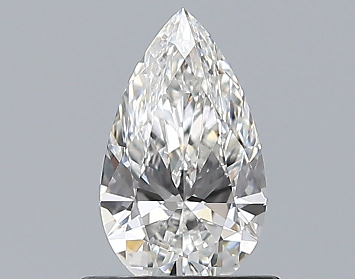 0.69 Carat Pear Natural Diamond with  Cut Diamond in 14KT  view 1

