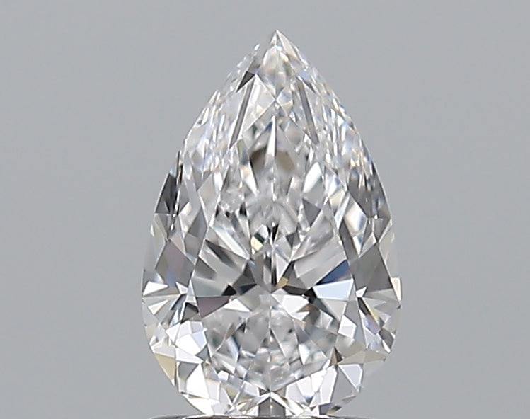 1.01 Carat Pear Natural Diamond with  Cut Diamond in 14KT  view 1
