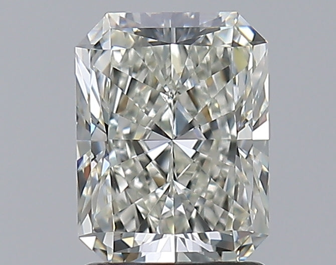 1.52 Carat Radiant Natural Diamond with  Cut Diamond in 14KT  view 1
