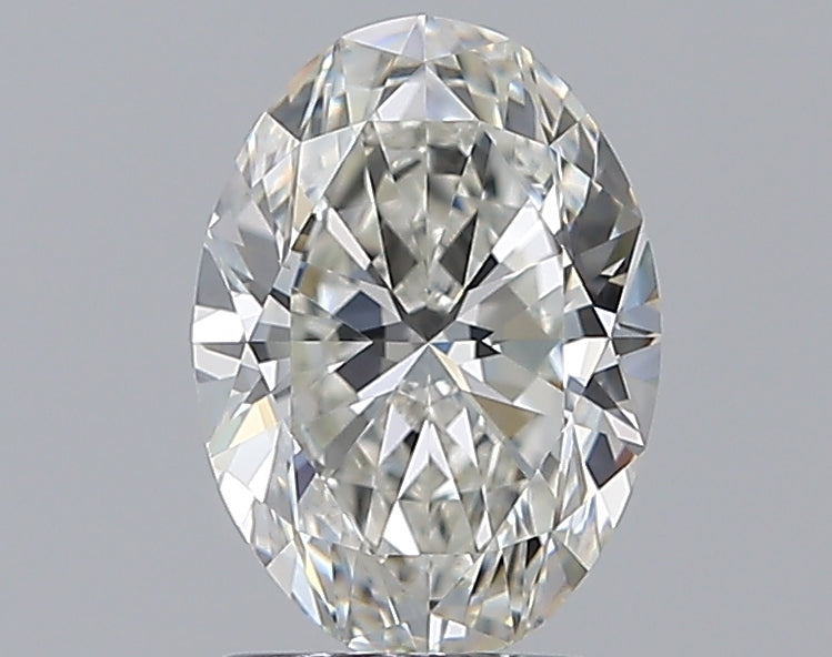 1.51 Carat Oval Natural Diamond with  Cut Diamond in 14KT  view 1
