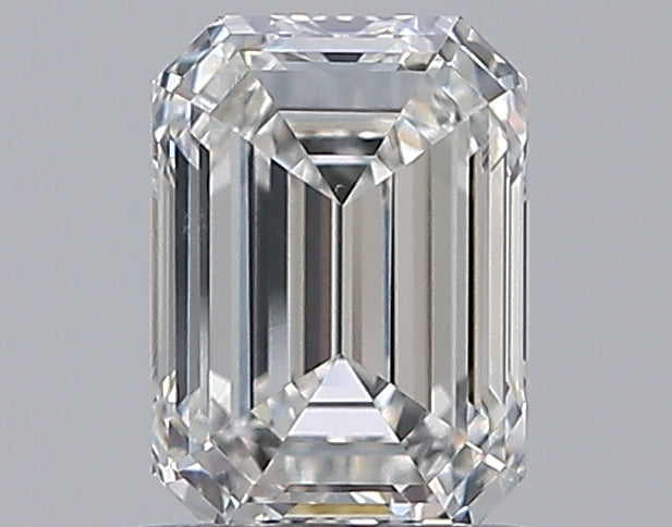 0.96 Carat Emerald Natural Diamond with  Cut Diamond in 14KT  view 1
