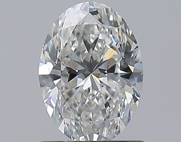 0.91 Carat Oval Natural Diamond with  Cut Diamond in 14KT  view 1
