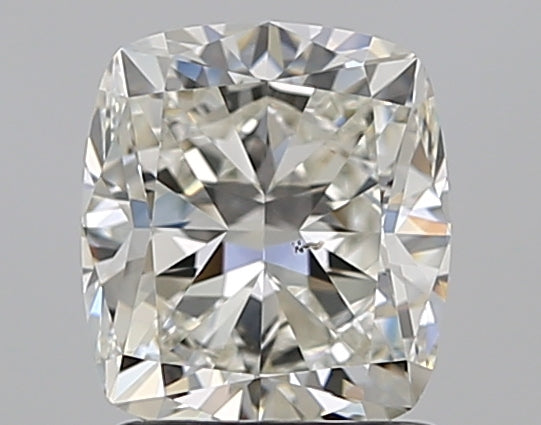1.51 Carat Cushion Natural Diamond with  Cut Diamond in 14KT  view 1
