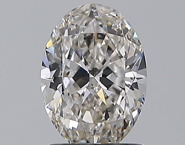 1.2 Carat Oval Natural Diamond with  Cut Diamond in 14KT  view 1

