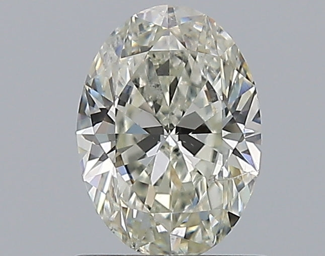 1.0 Carat Oval Natural Diamond with  Cut Diamond in 14KT  view 1
