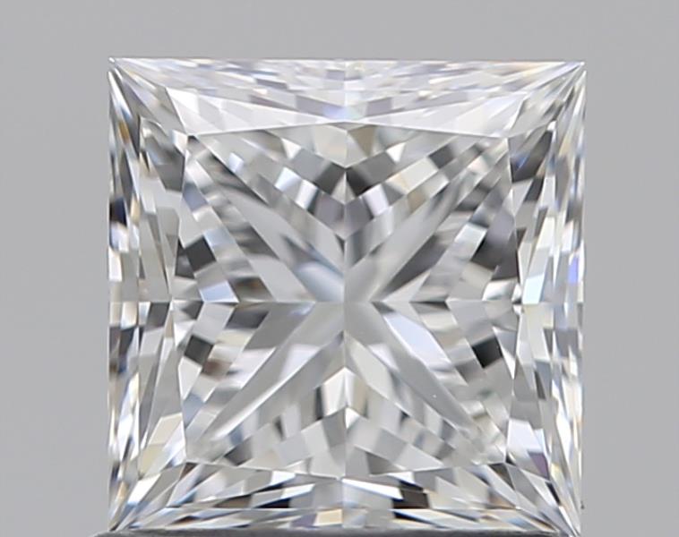 1.0 Carat Princess Natural Diamond with  Cut Diamond in 14KT  view 1
