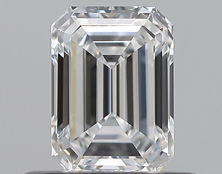 0.53 Carat Emerald Natural Diamond with  Cut Diamond in 14KT  view 1
